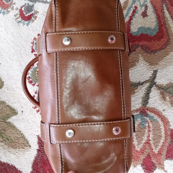 MICHAEL KORS VINTAGE LEATHER SATCHEL - Picture 4 of 11